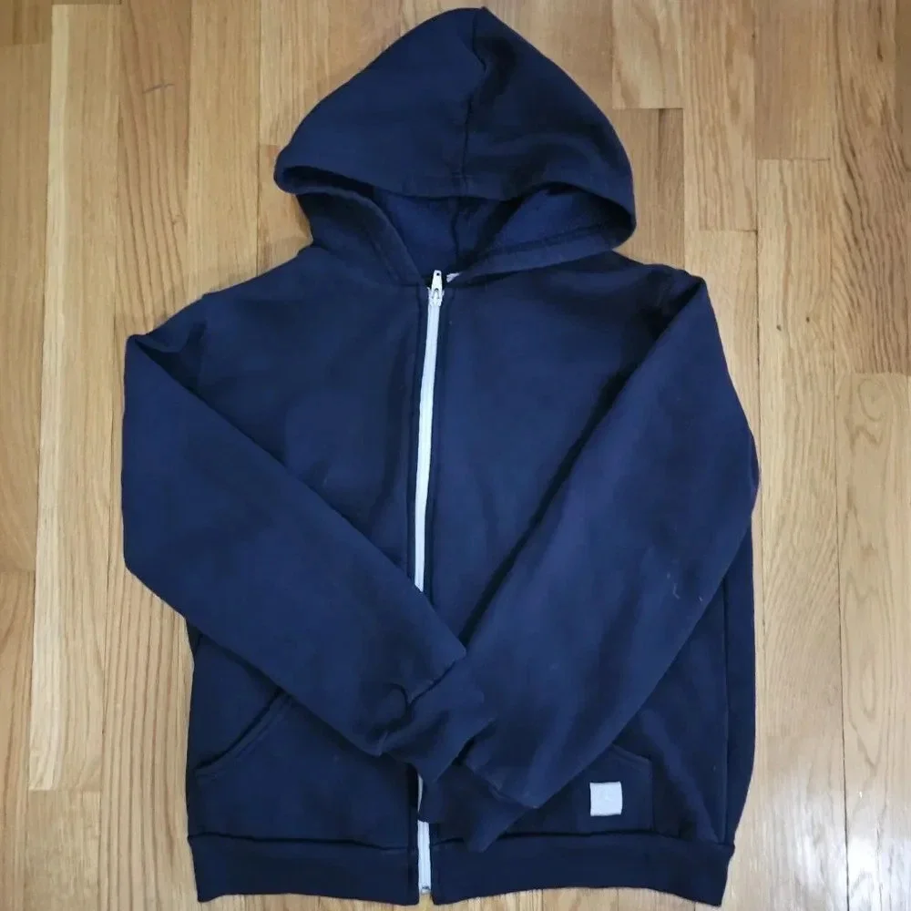 Mercedes Benz Boy's Navy Blue Long Sleeves Full Zip Hoodie Size 12